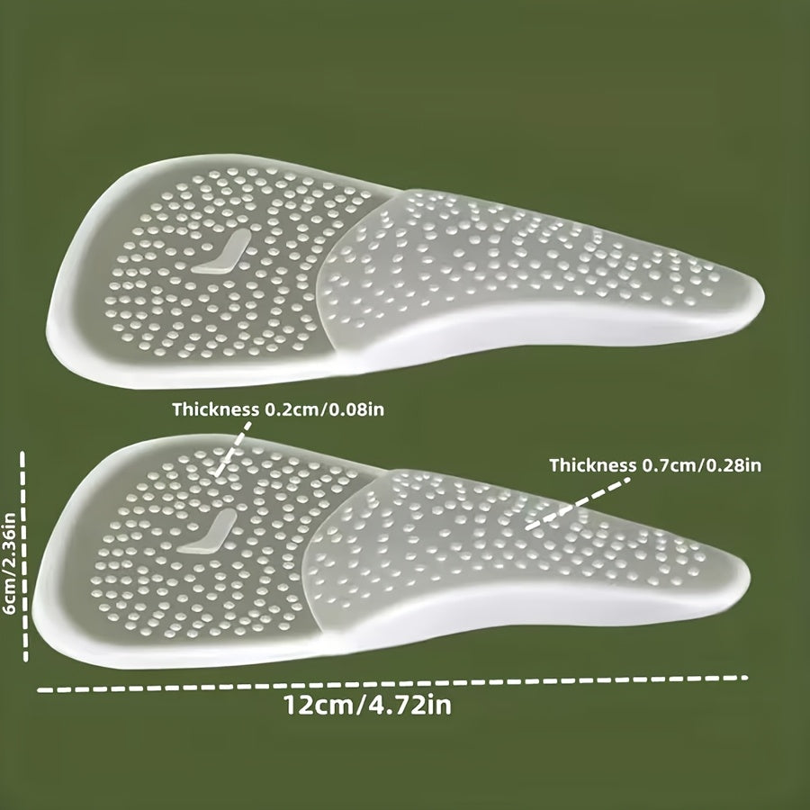 two silicone arch support insoles massage particles
