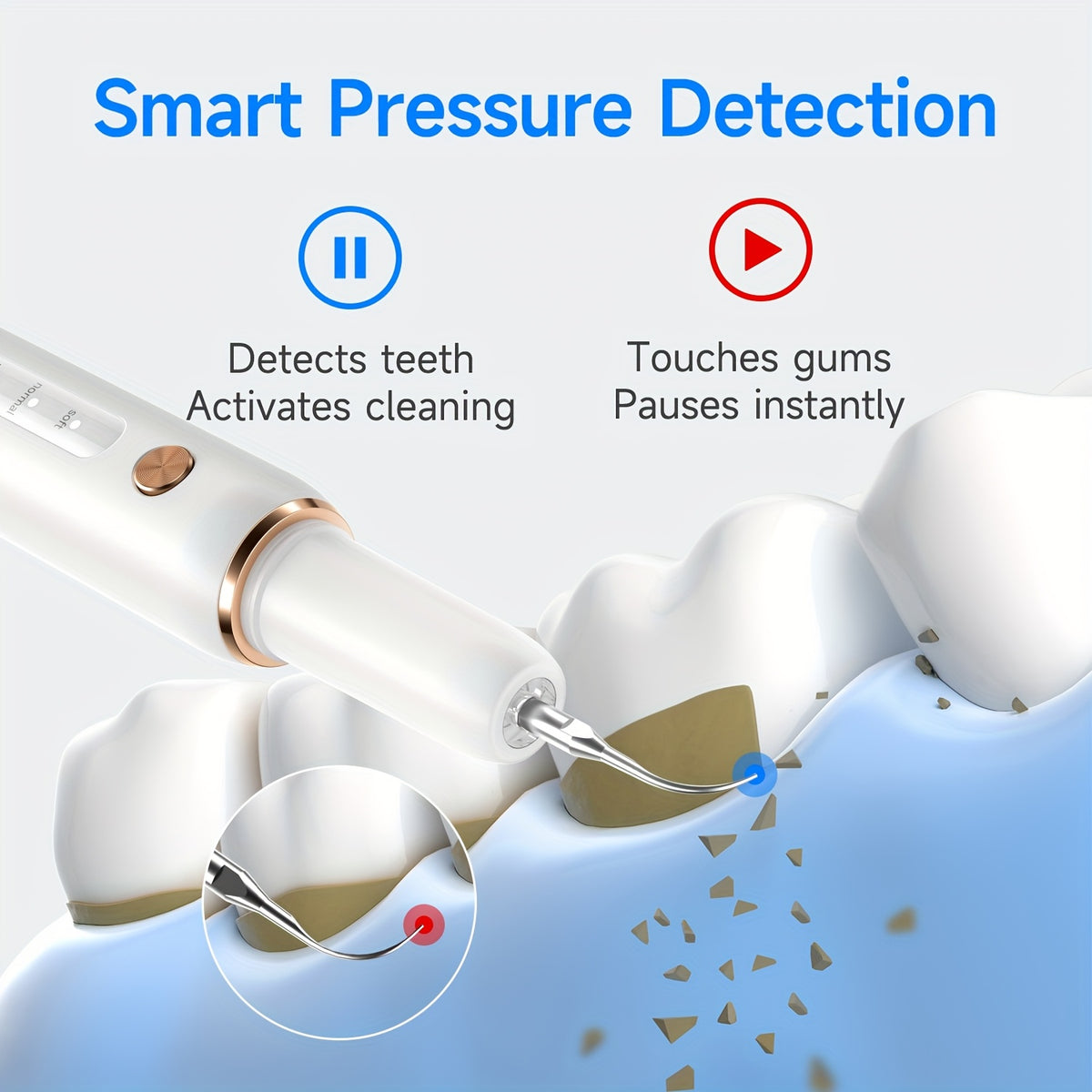 rechargeable tooth cleaner 5 speed   ipx6 splash