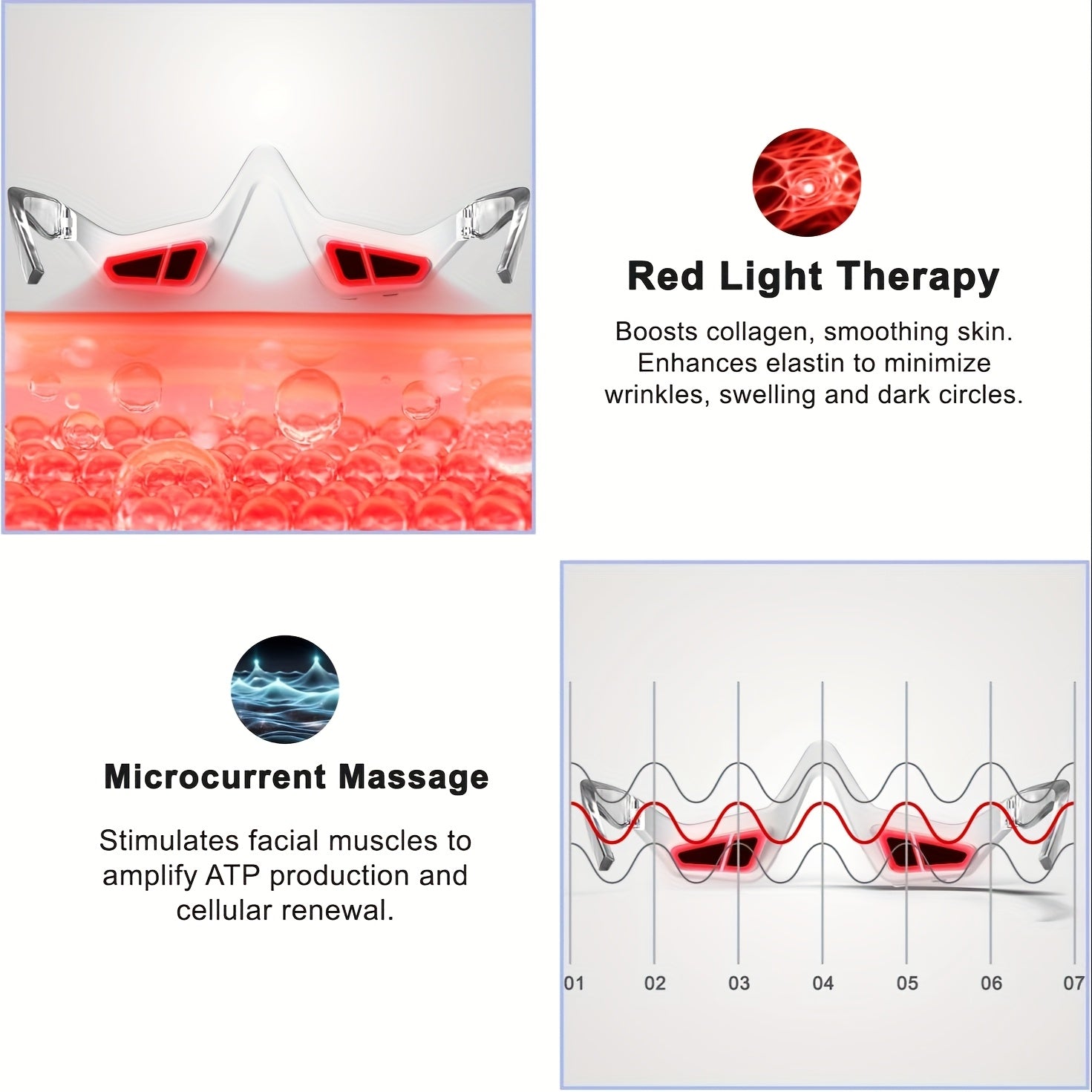 eye red light relax device red light relax