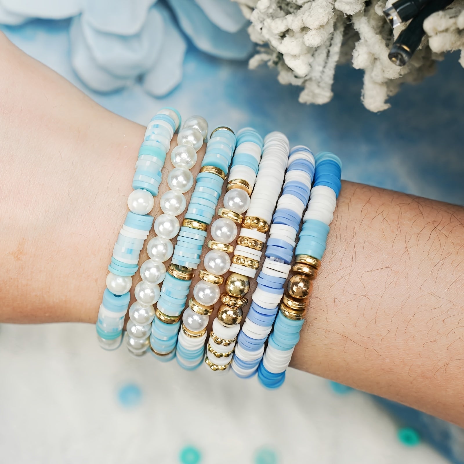 1760pcs clay beads bracelets clay beads bracelet making kit