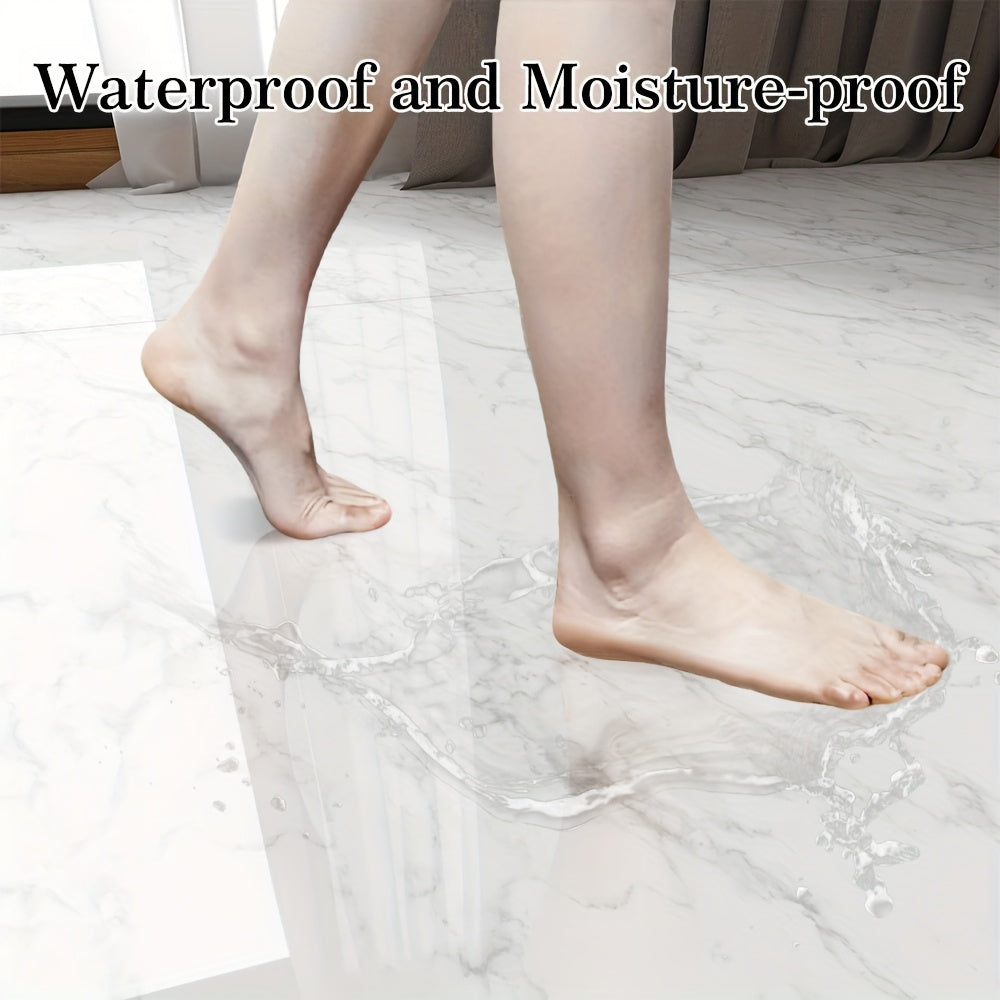 20 40 pack glossy marble floor stickers wall tiles self