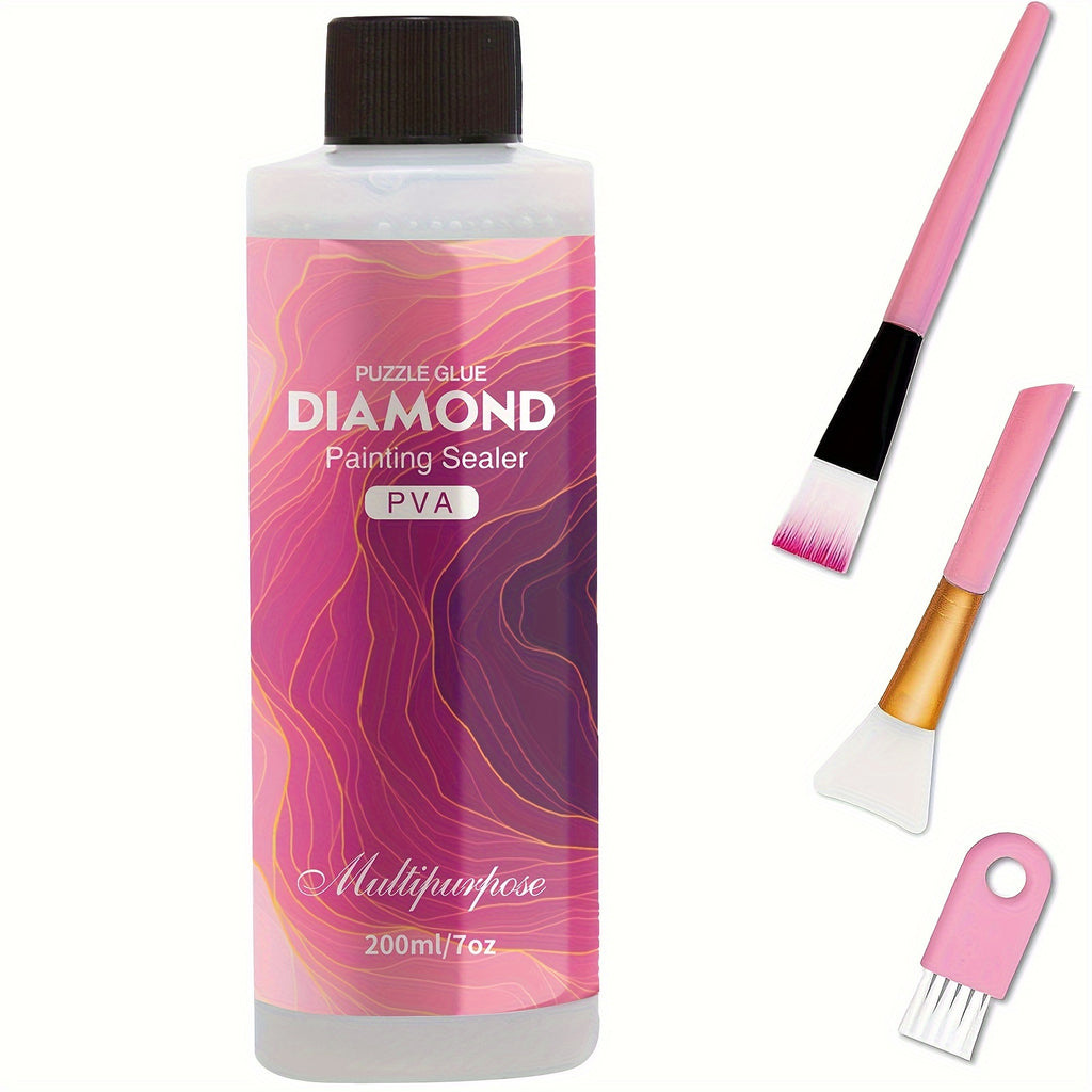 diamond painting sealer 60ml 200ml brush polyvinyl alcohol