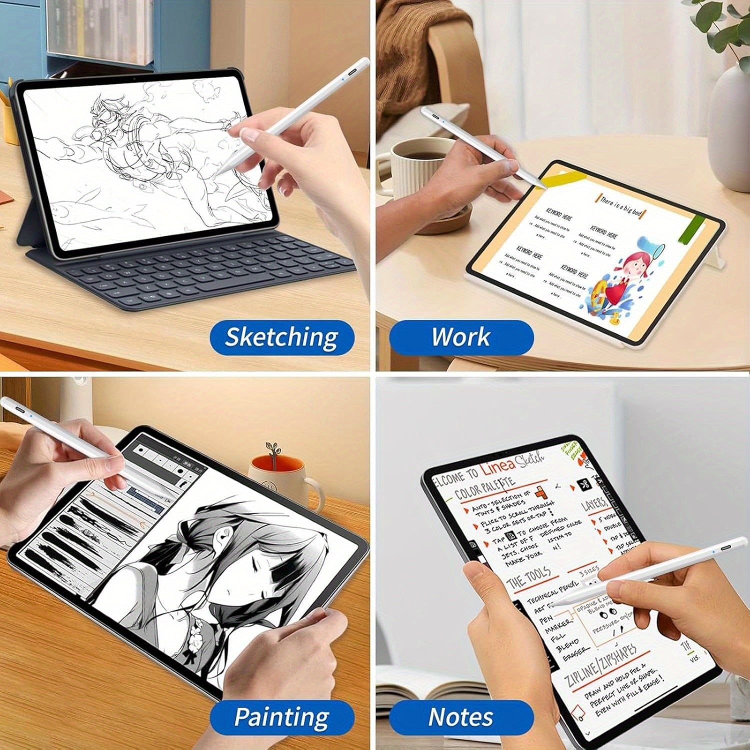 active stylus ipad   gen palm   usb charging