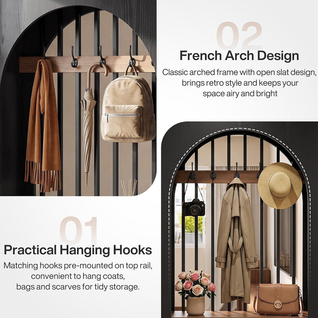 wall room divider 71 arched freestanding wood partition temu