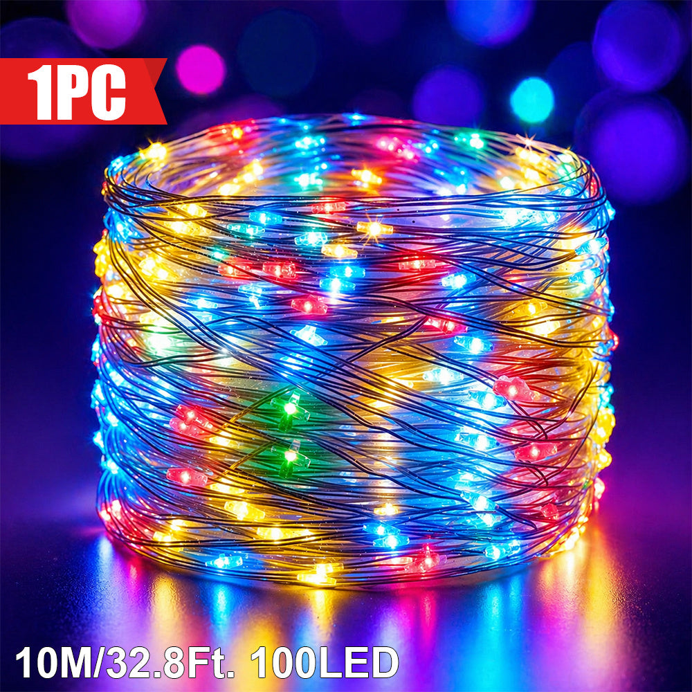 1pc   indoor holiday fairy string lights multicolor usb