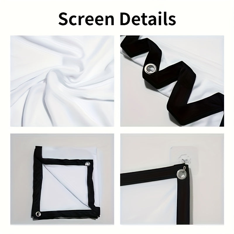 60 inch 4k portable projection screen foldable high