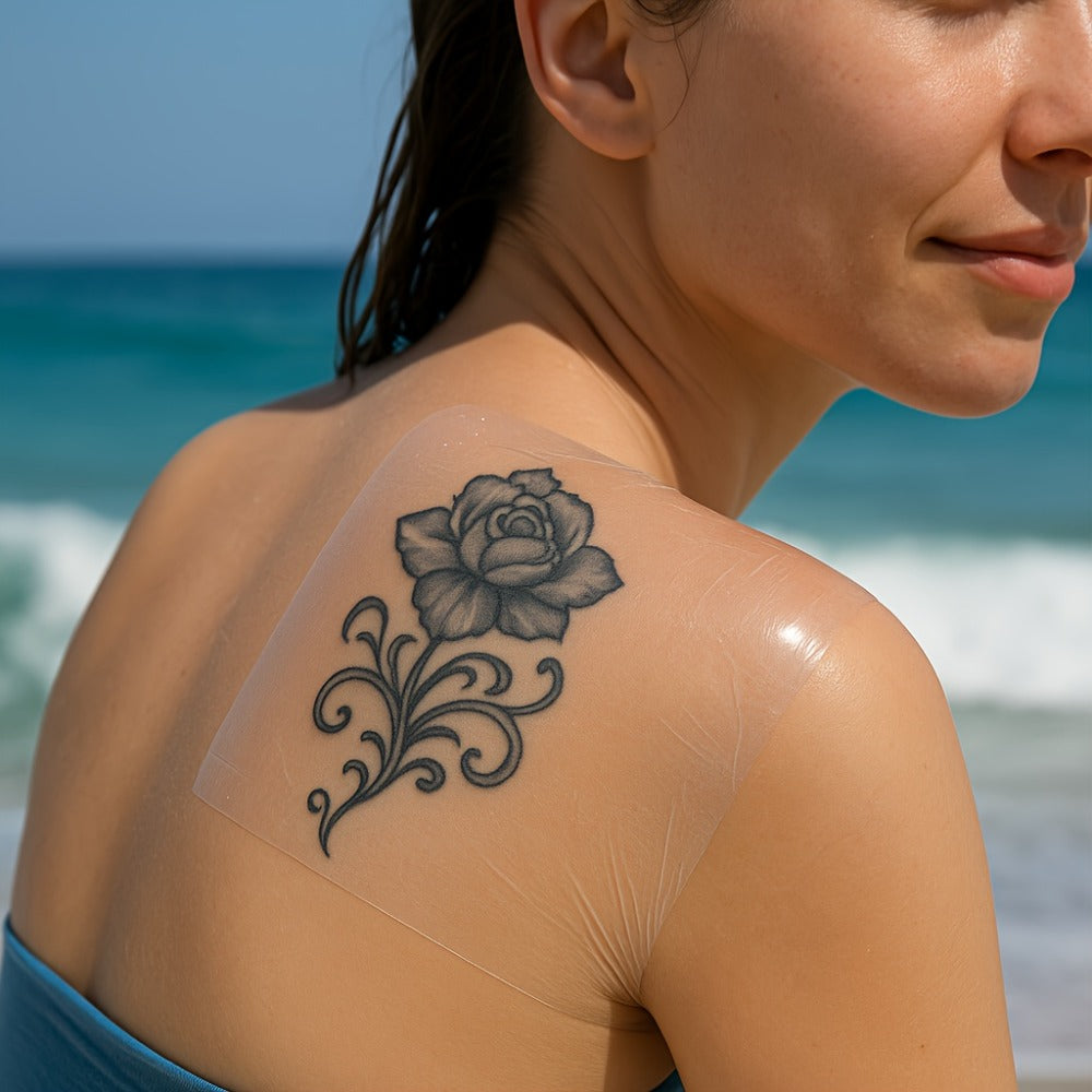 high   breathable   swimming showering tattoo