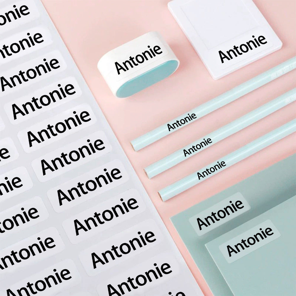 45 900  minimalist transparent name stickers