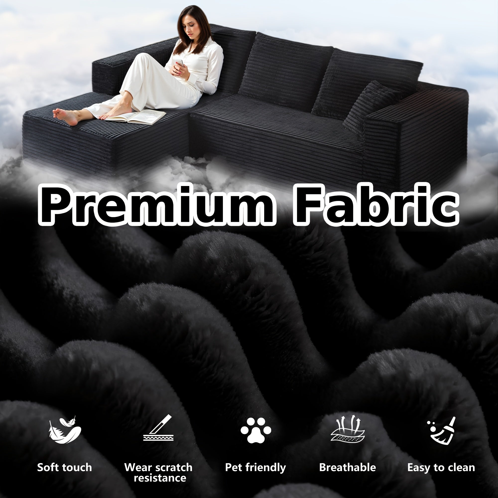 sectional sofas living room oversized l shaped cloud couch