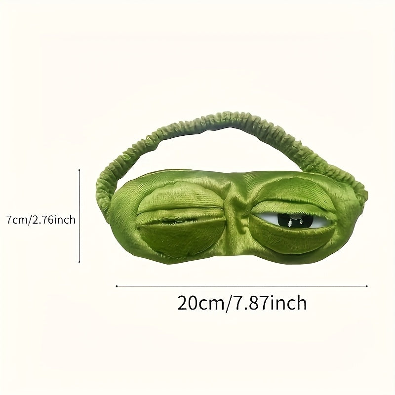 cute frog sleep mask eye protection soft comfortable nap
