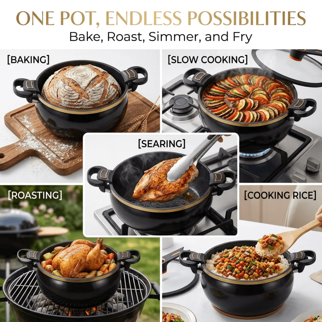 8 45qt large capacity braiser soup   lock handle non