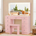 43 makeup vanity desk set featuring a power outlet