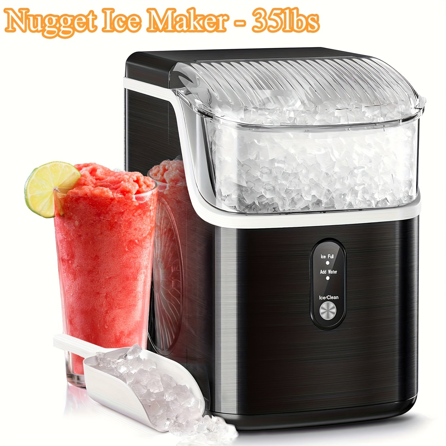ice makers countertop 35lbs day pebble ice maker