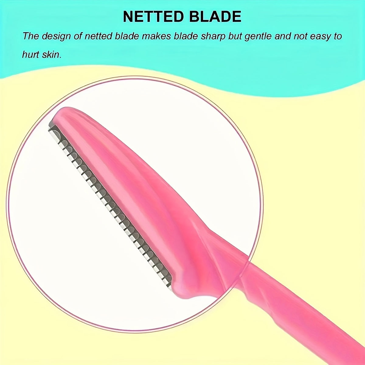 21pcs random color stainless steel eyebrow razors safety