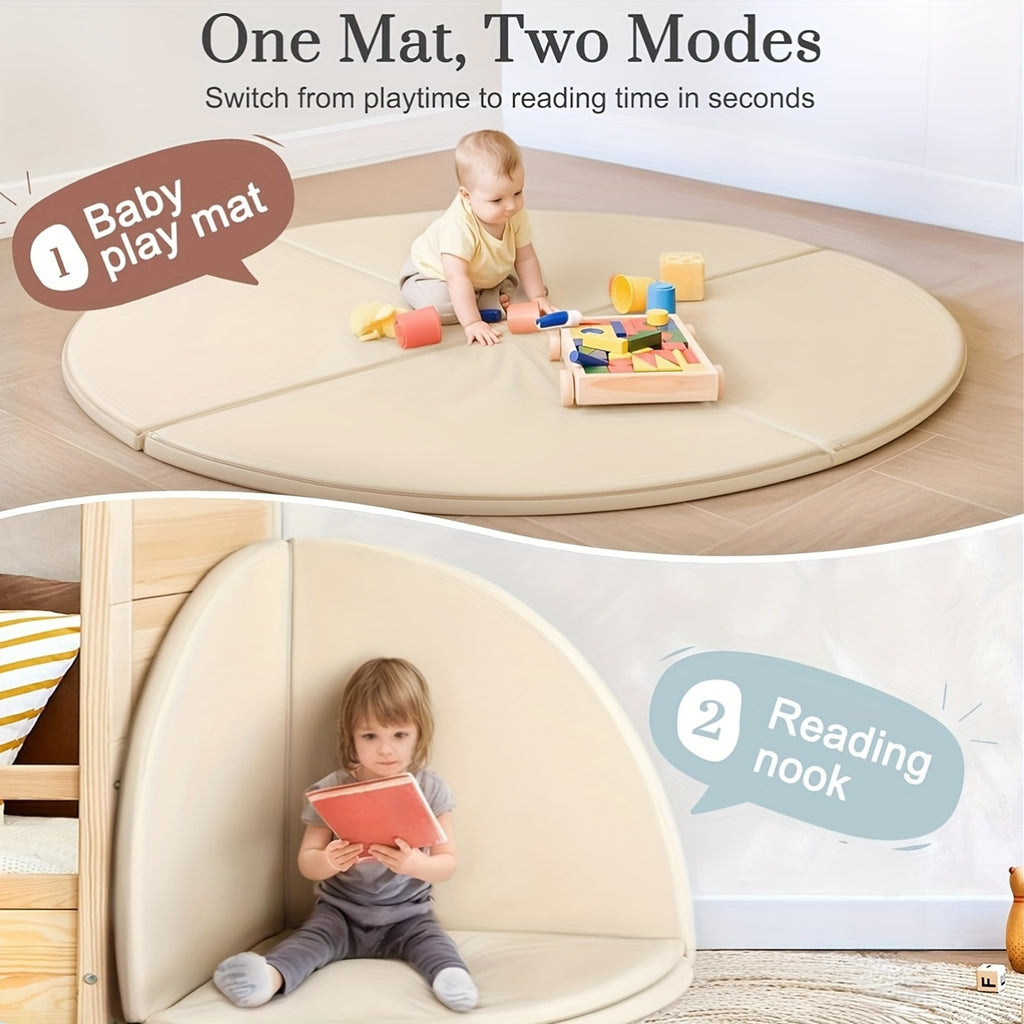 four part versatile play mat made modular vegan leather easy