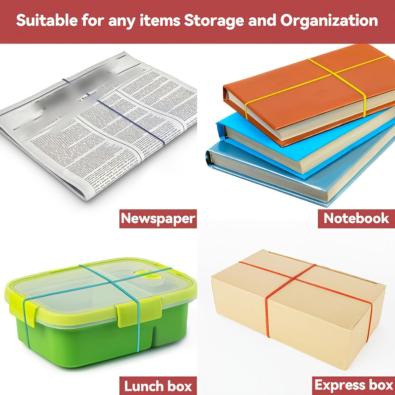 set 30 oversized durable rubber bands ideal organizing
