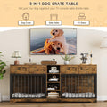 large heavy duty dual crate dog kennel furniture suitable 2