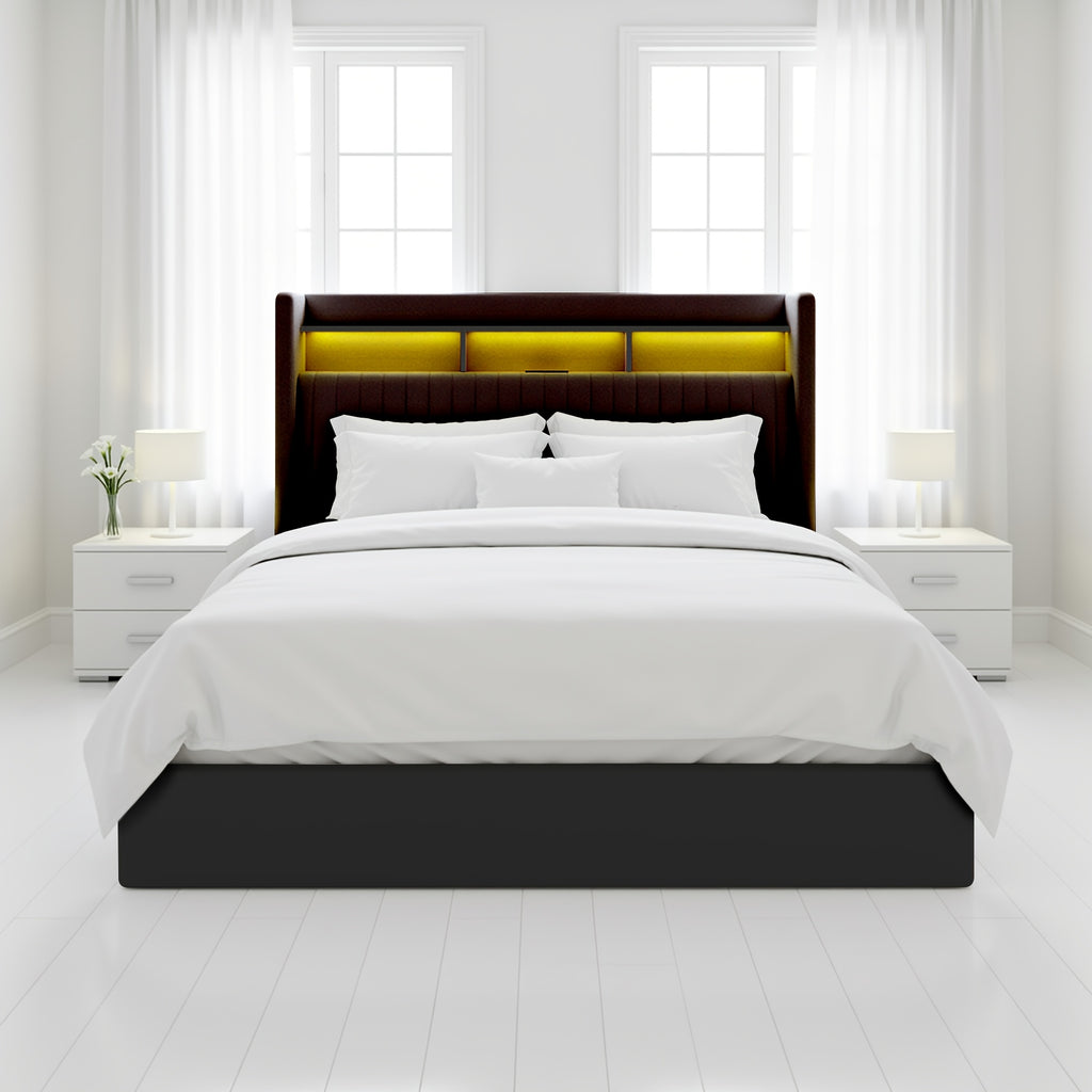 lift storage bed frame velvet vertical channel