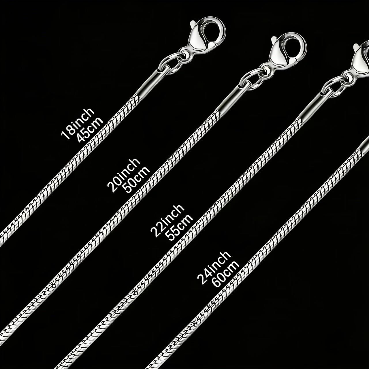 1pc 316l stainless steel thin   chain necklace 2mm