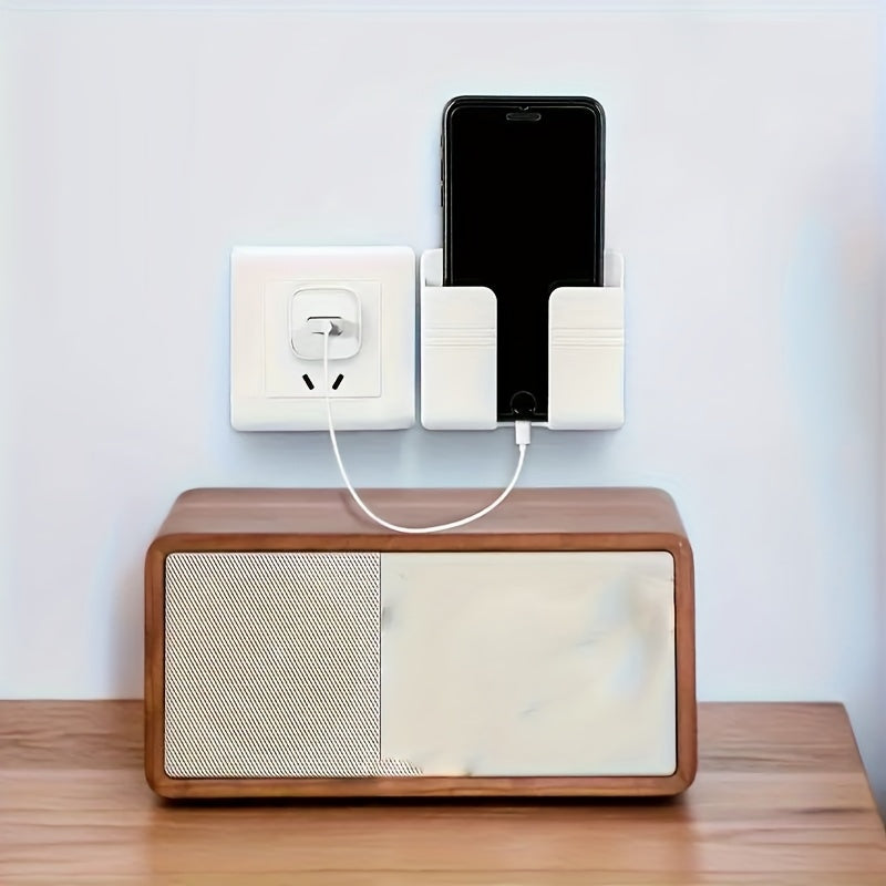 modern kitchen storage shelf phone holder