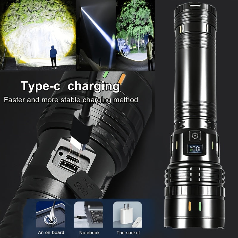 high power led flashlight features   bright adjustable
