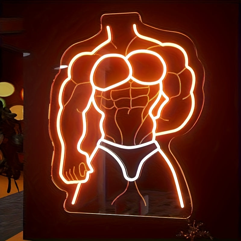 series   muscle men led neon sign