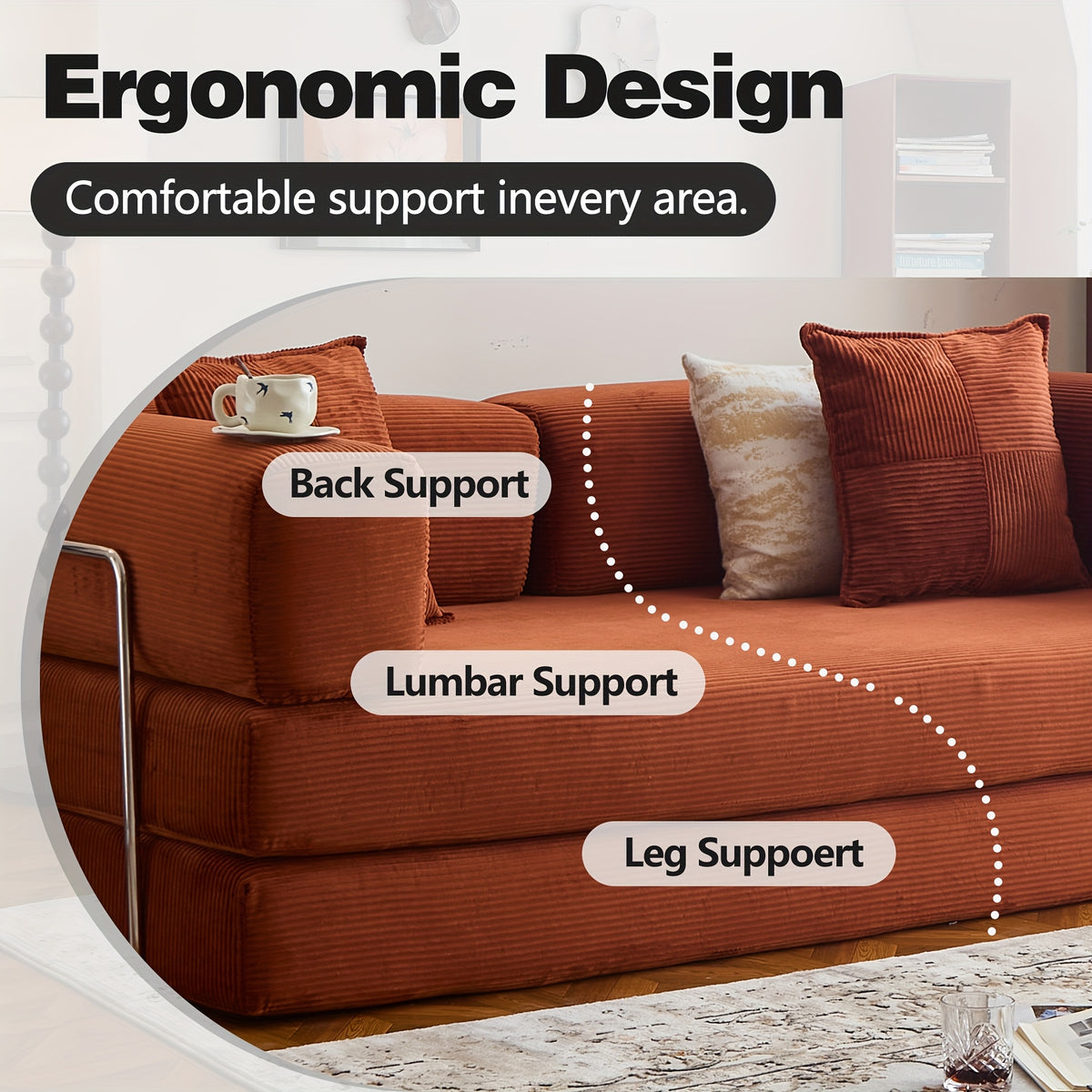 bed foam mattress corduroy upholstery