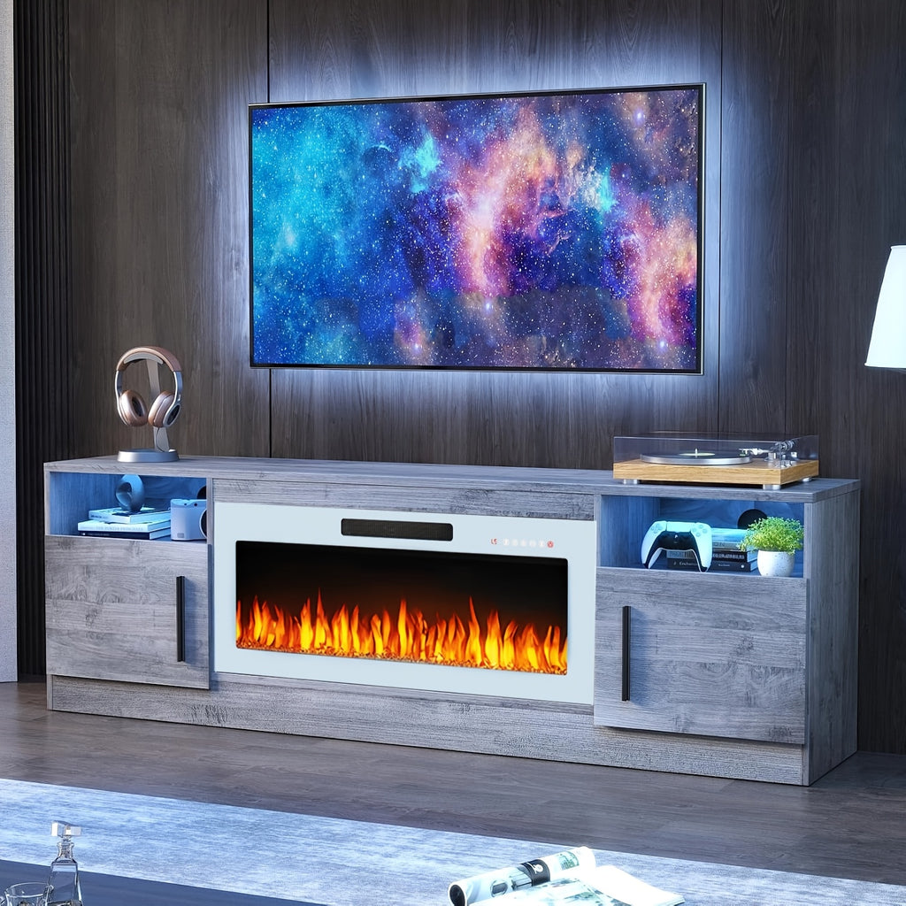 fireplace tv stand 36 fireplace 80   modern wood high