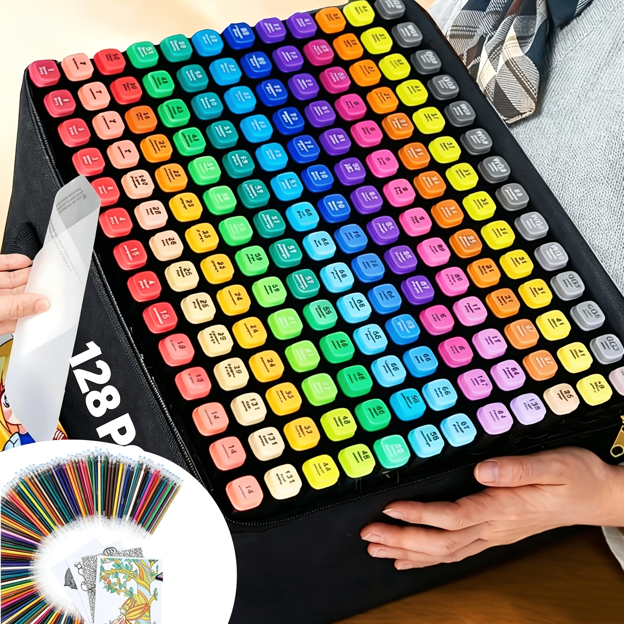 128pcs 26pcs markers 102pcs gel pen refills not a marker