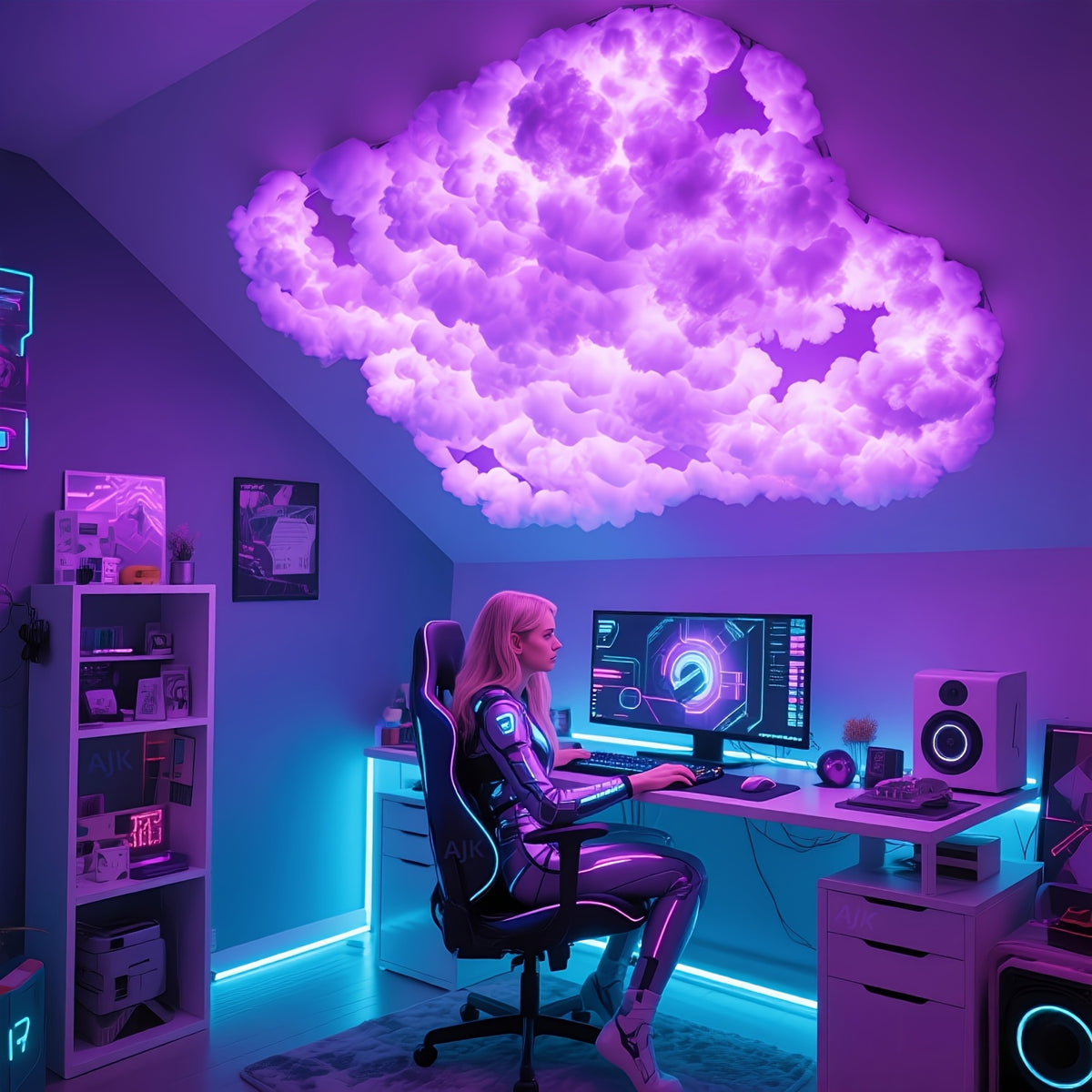 thundercloud led light lightning cloud