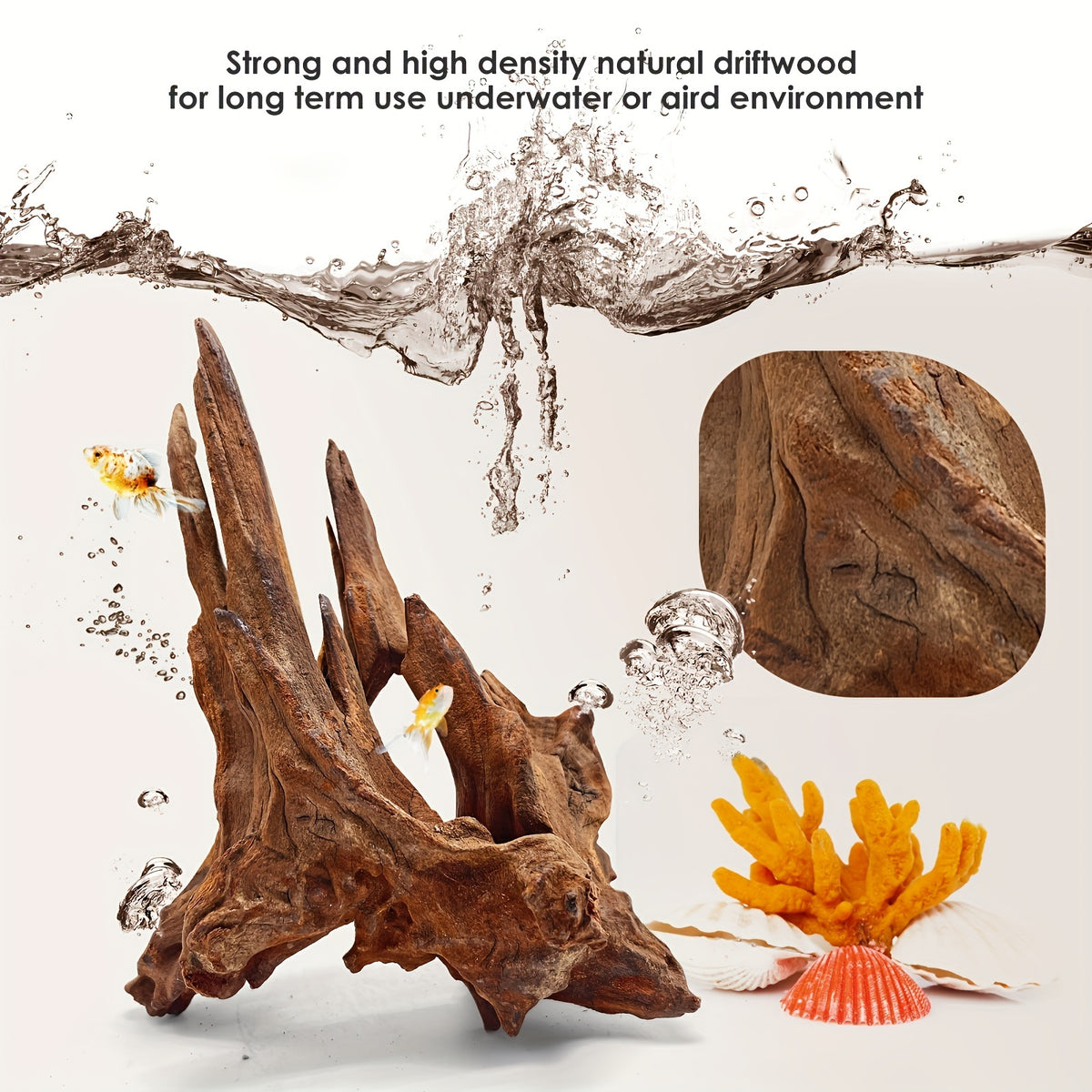 2pcs natural driftwood aquarium decor reptile wood branches