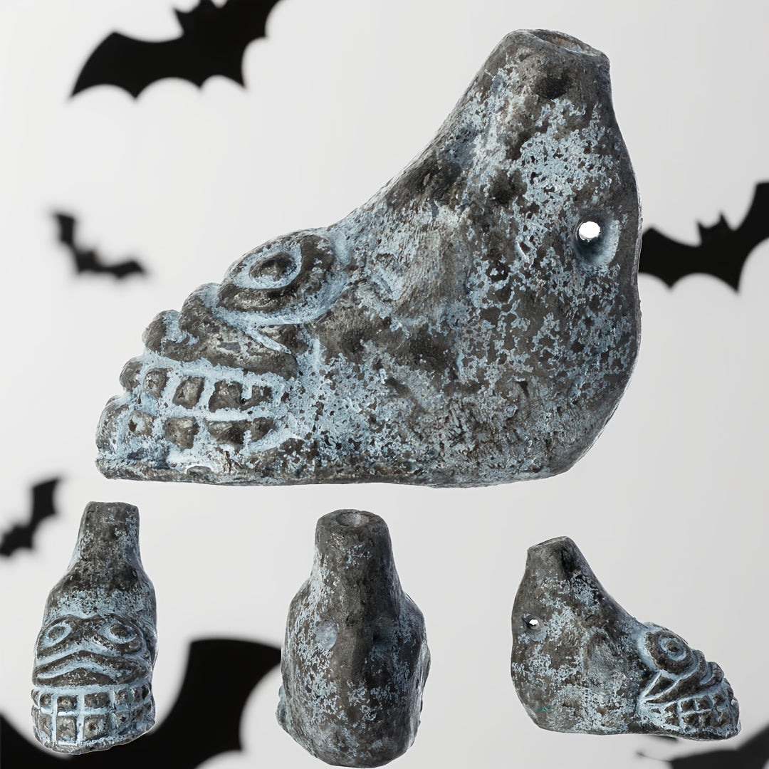 aztec death whistle handmade ceramic boot whistle