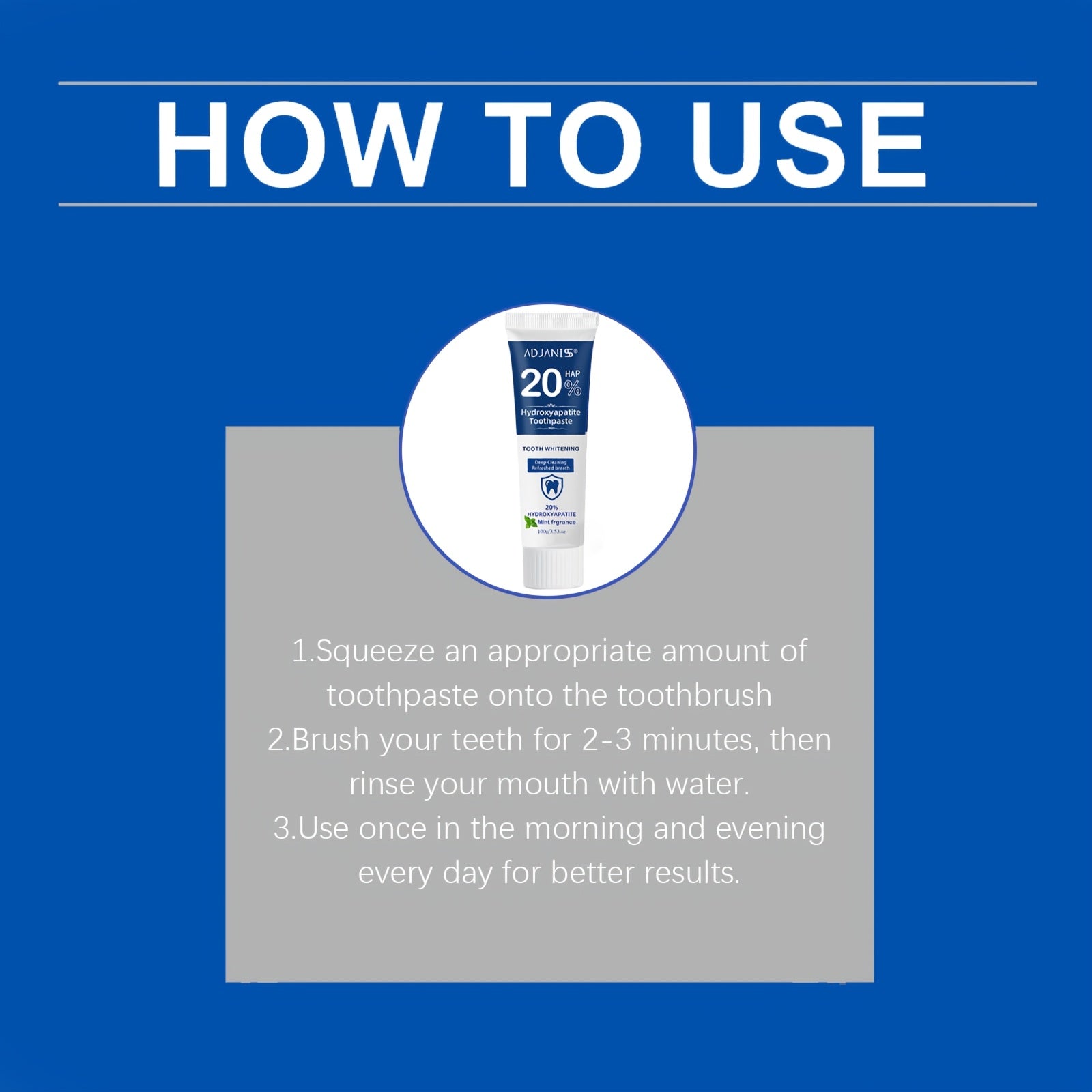 20 hydroxyapatite toothpaste fluoride free