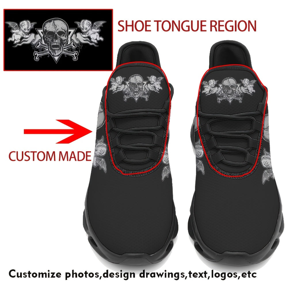 powjidy mens plus size custom sneakers name logo pet photo