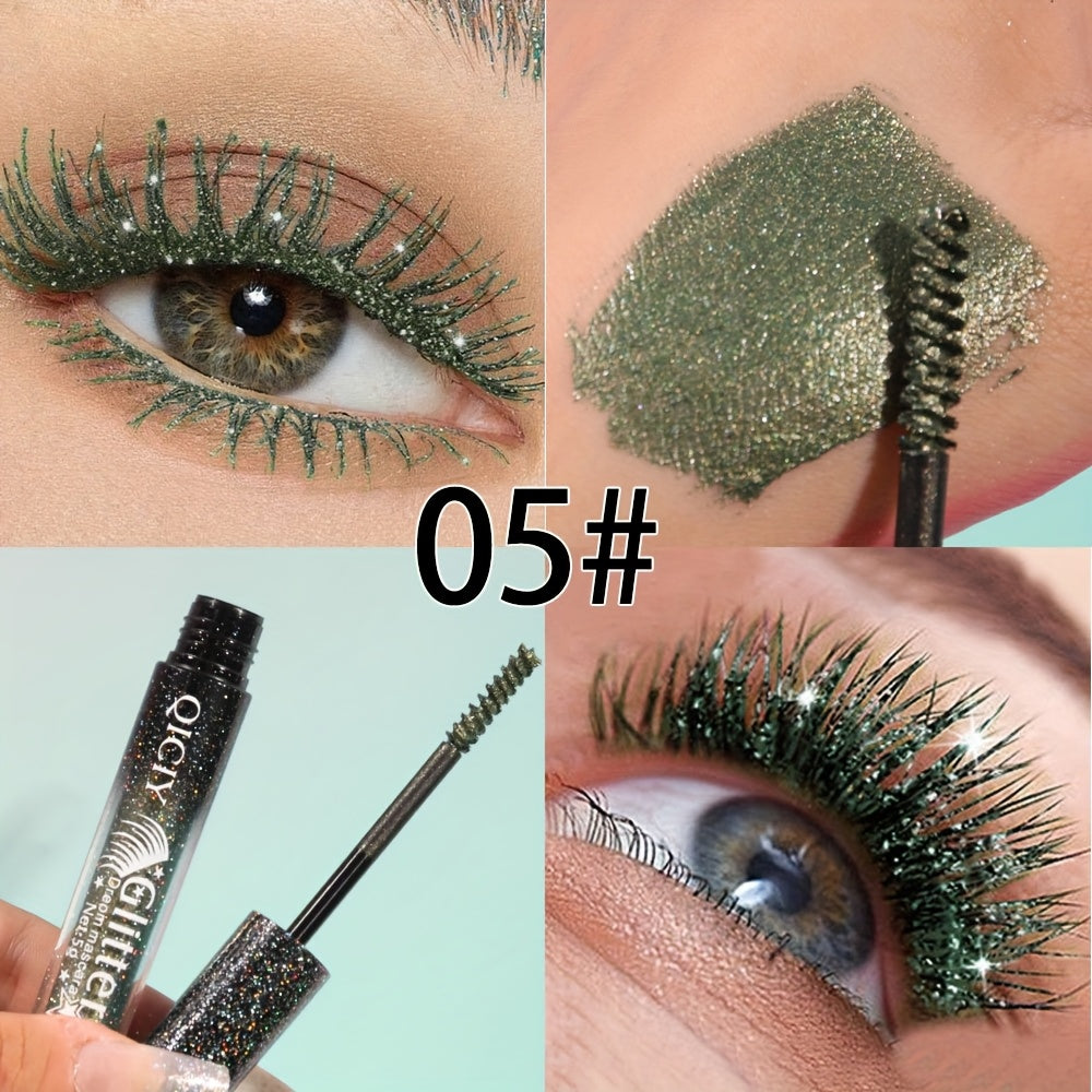 long lasting sparkling mascara metal spiral brush volume