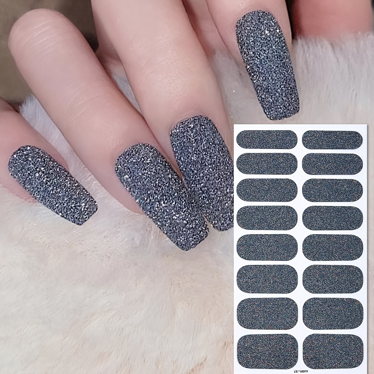 8 sheets nail full wraps nail polish strips pink nail