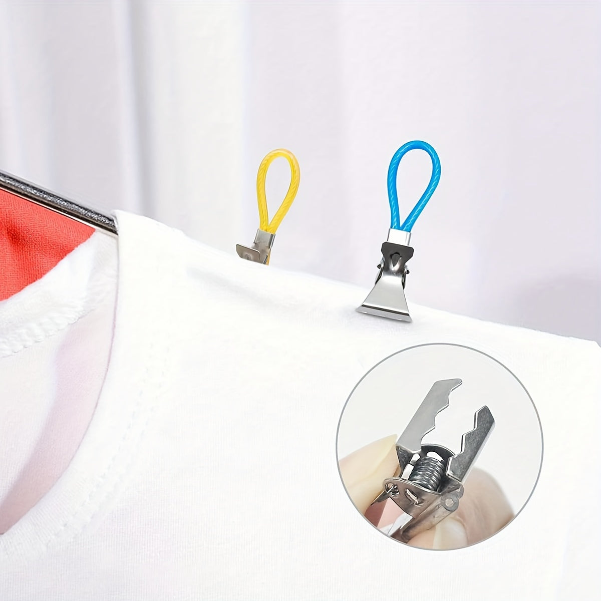 10pcs stylish metal towel clips versatile drying rack
