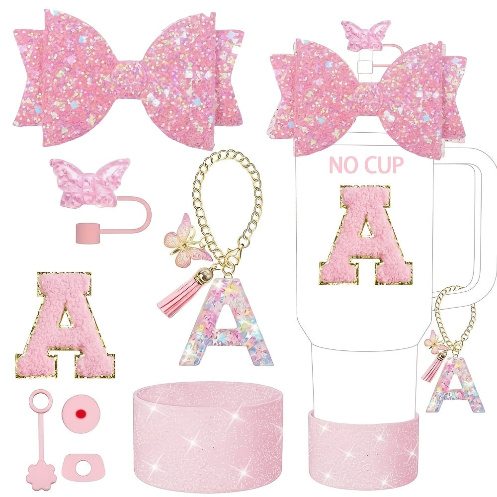 8pcs additions set 30oz 40oz tumbler cup including straw top