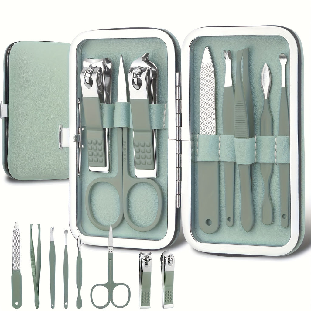 8 in   golden stainless steel nail care kit pink