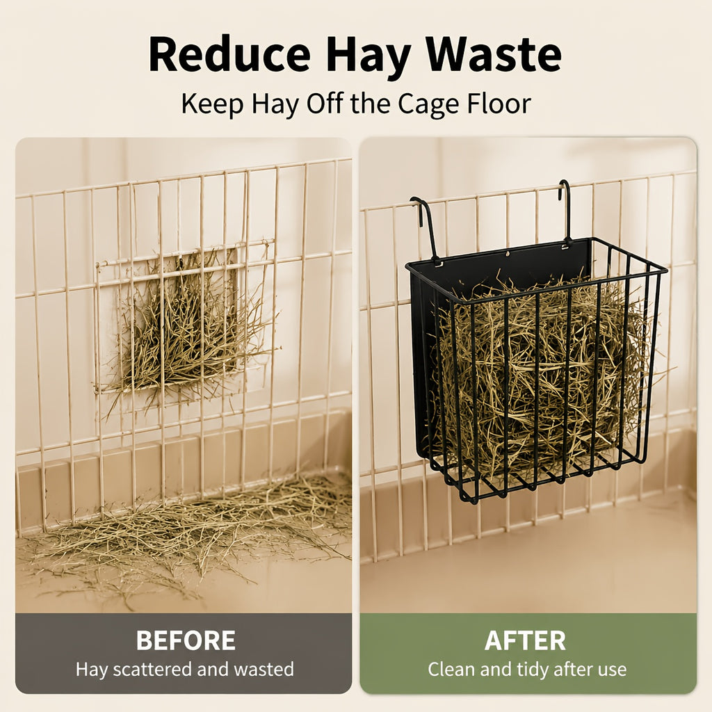 1pc rabbit hay feeder rabbit supplies accessories metal