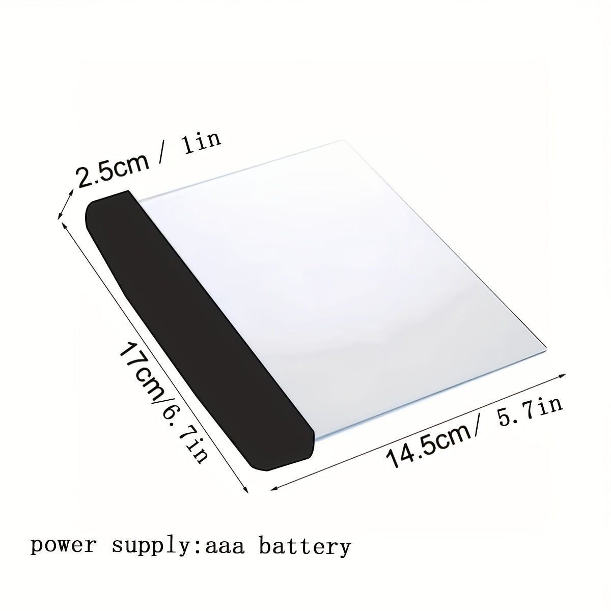 1pc black white led reading light bedroom reading night