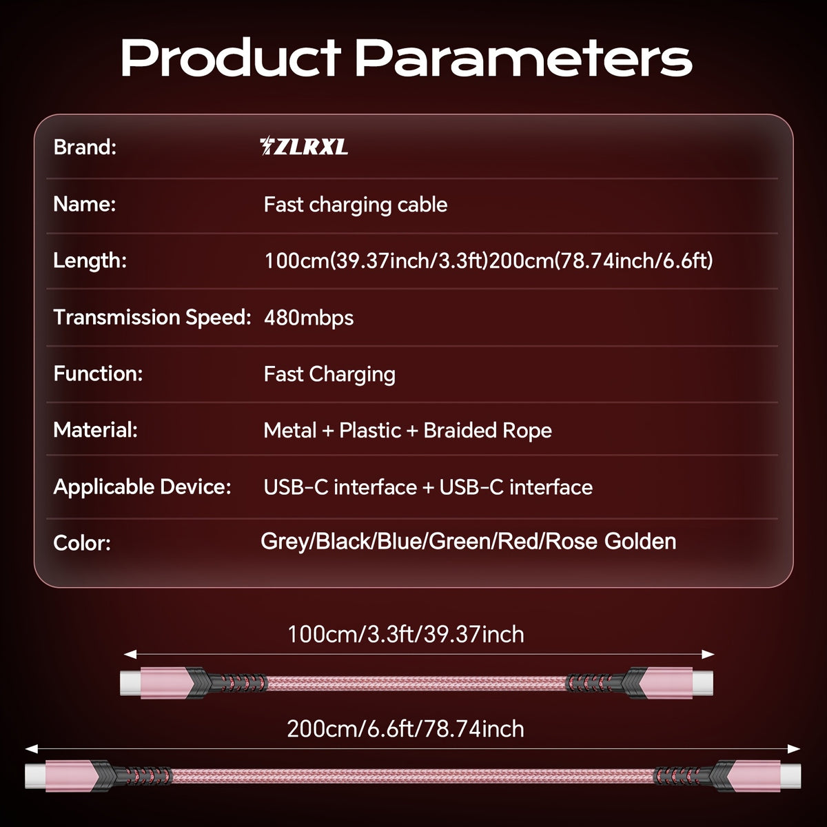 type c type c fast charging cable high speed data