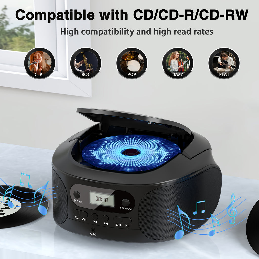 portable cd player boombox cd cd r cd rw compatible