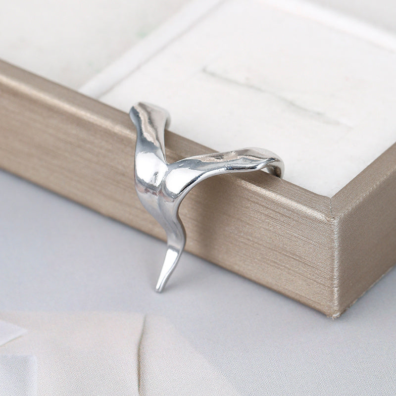 stylish minimalist lip stud a unique y shaped design