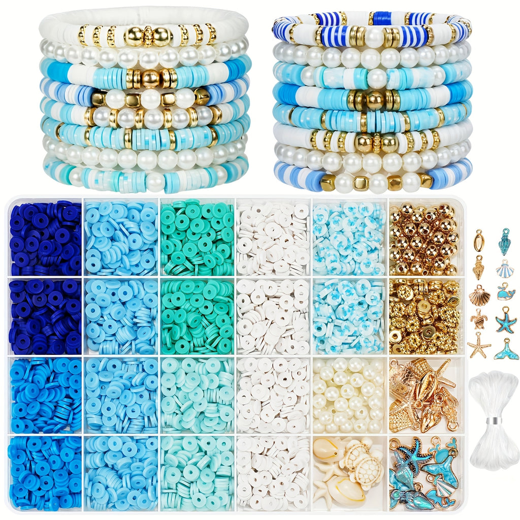 1760pcs clay beads bracelets clay beads bracelet making kit