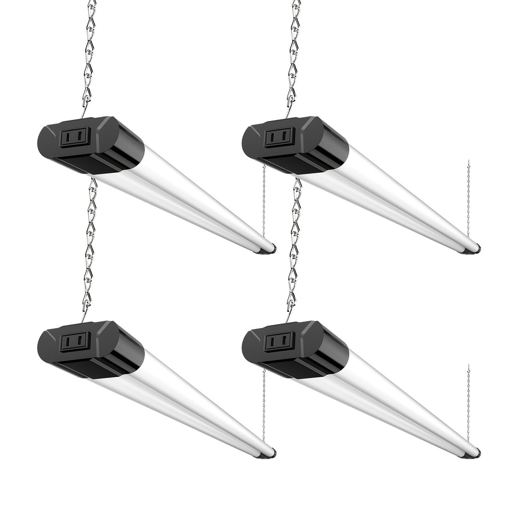 8 4 2 1 pack   led utility shop light 4 ft integrated