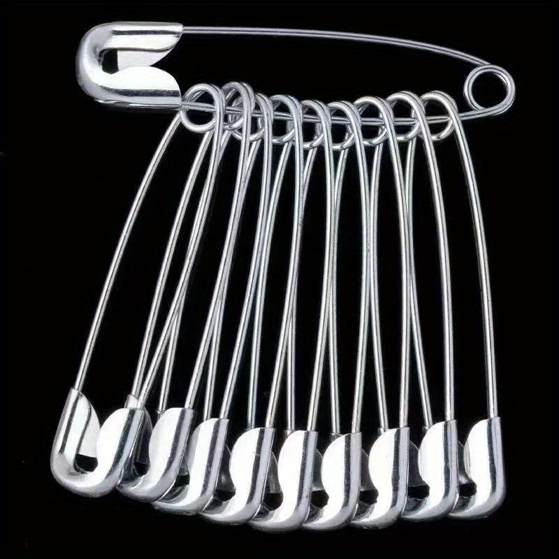 60pcs set assorted size safety pins silvery suitable
