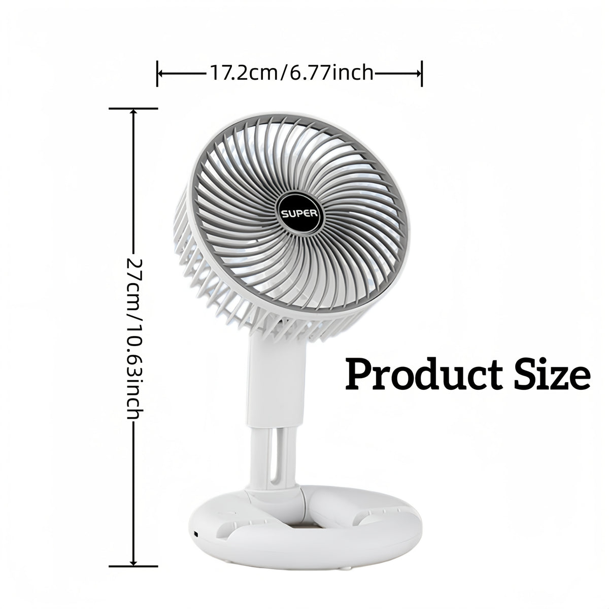 folding 2 in 1 tabletop wall mounted fan 120 degree