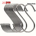 20pcs heavy duty stainless steel s hooks   kitchen