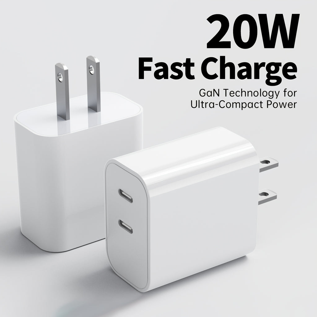 20w usb c fast charger wall adapter   power